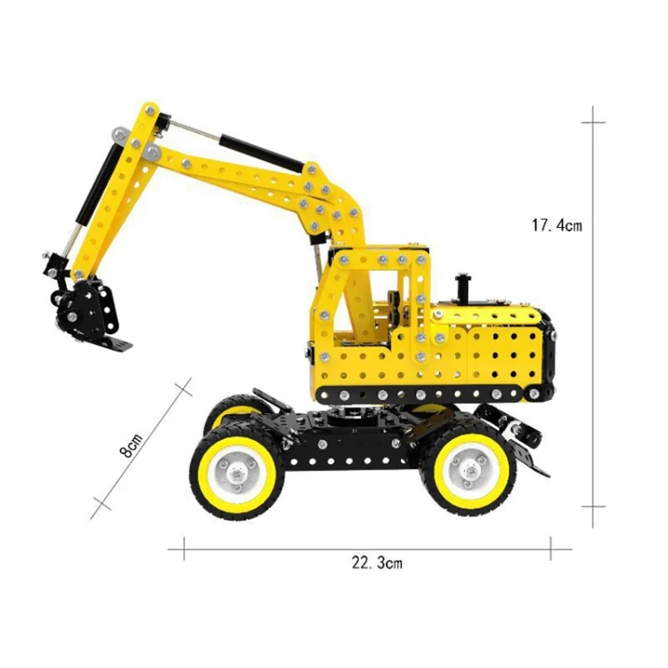 MoFun SW-007 502 PCS DIY Stainless Steel Excavator Assembling Blocks - Image 4