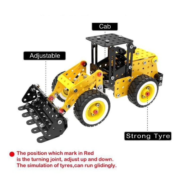 MoFun SW-008 332 PCS DIY Stainless Steel Car Loader Assembling Blocks - Image 5