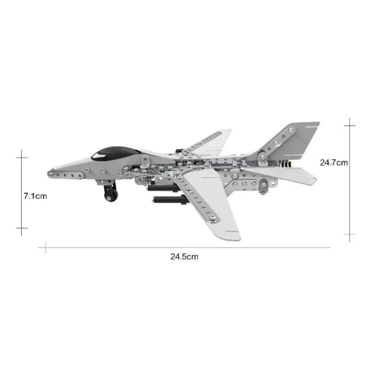 MoFun SW-022 DIY Stainless Steel Bombing Plane Assembling Blocks - Image 4