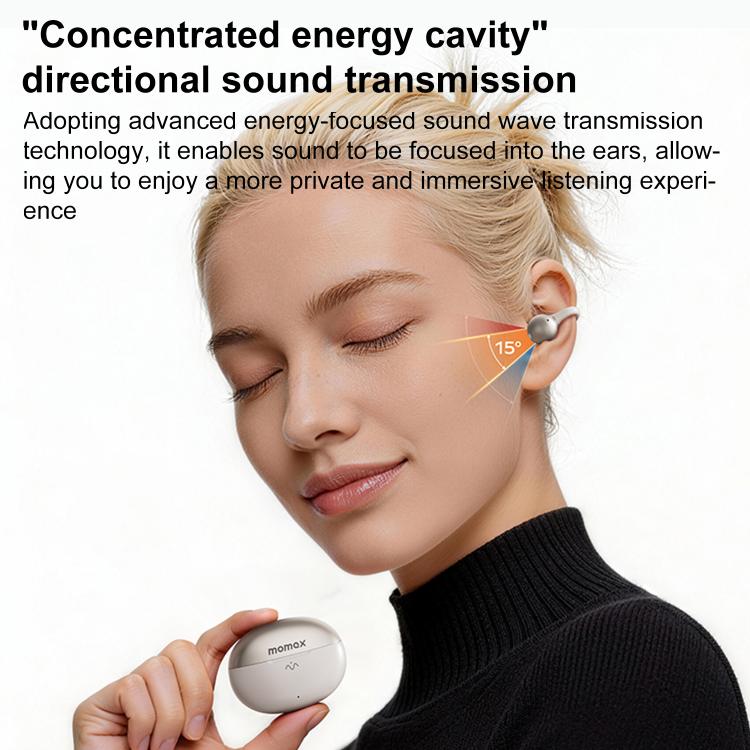 MOMAX 1-Vibe Clip M.IN.D True Wireless Clip Noise Reduction Bluetooth 6.0 Earphones(Titanium) - Image 11