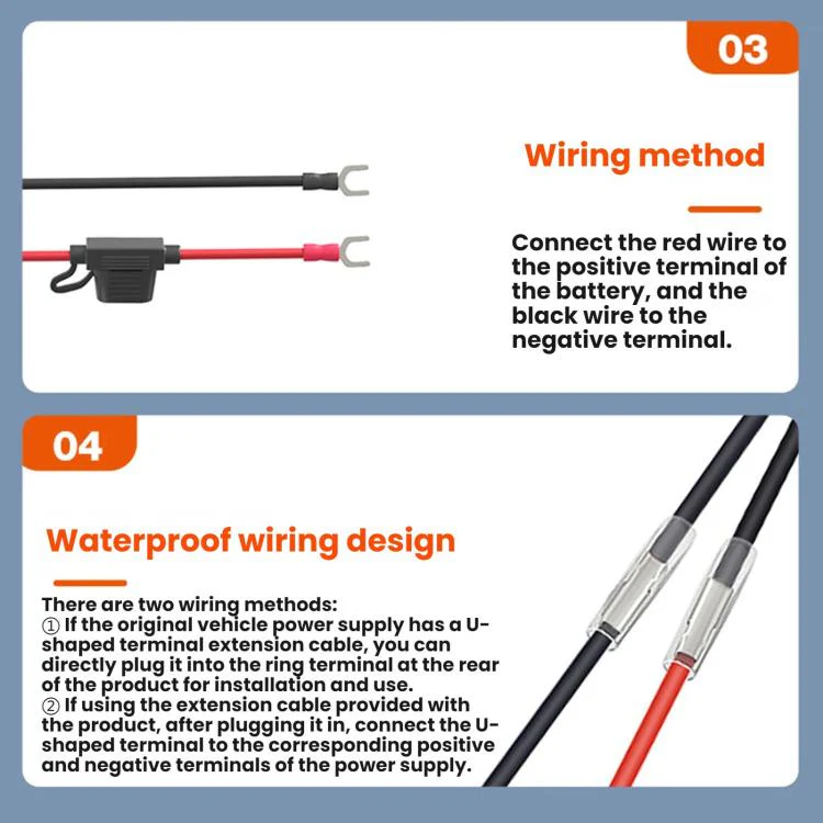 Motorcycle Mobile Phone QC3.0 Waterproof PD Fast Charging USB Charger(3 in 1 With Cigarette Lighter) - Image 4