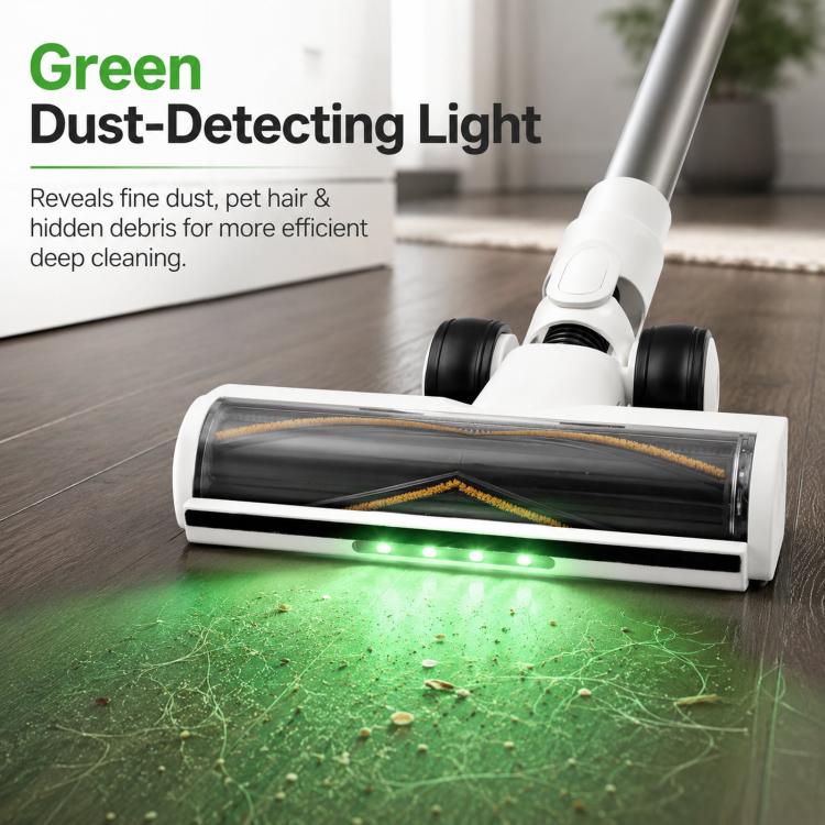 Motorized Floor Brush Head For Dreame R10 / R20 / R30 / T10 / T20 Vacuums With Green Dust-Detecting Light - Image 5