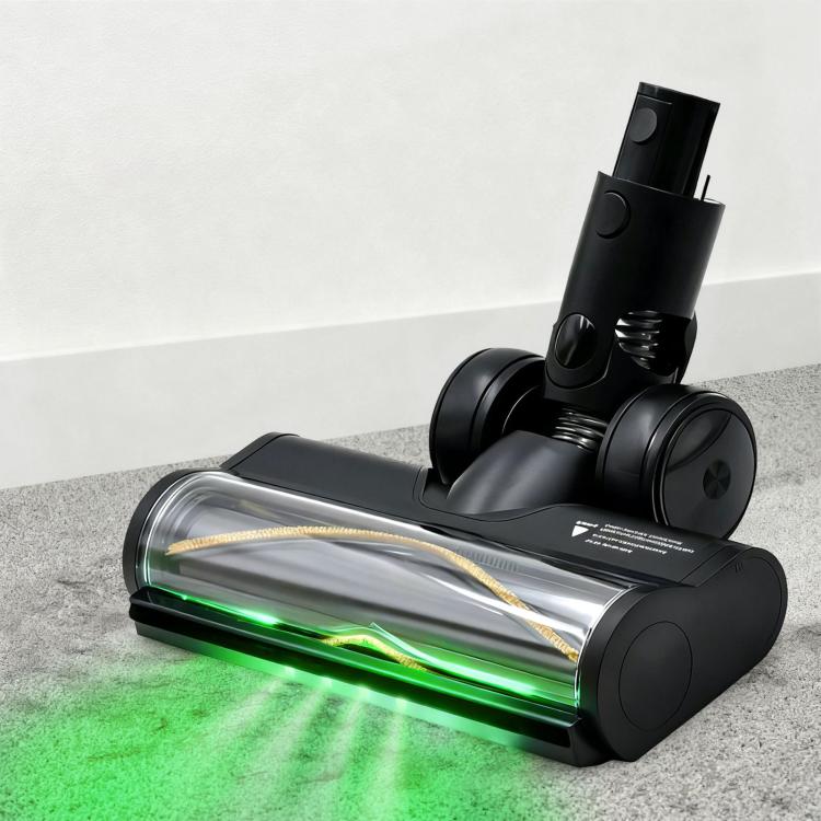 Motorized Floor Brush Head With Green Dust-Detecting Light For Dreame R10 / R20 / T20 / T30 / H30 /  H40
