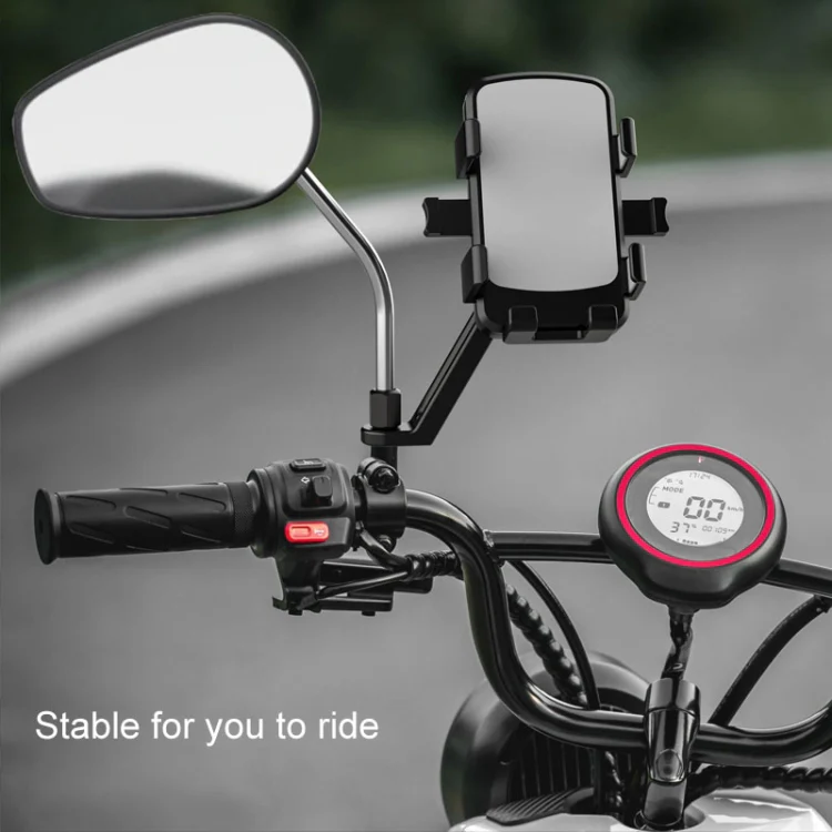 Mountain Road Bike Phone Holder Motorcycle Aluminum Alloy Riding Navigation Bracket, Model: Handlebar Model - Image 6