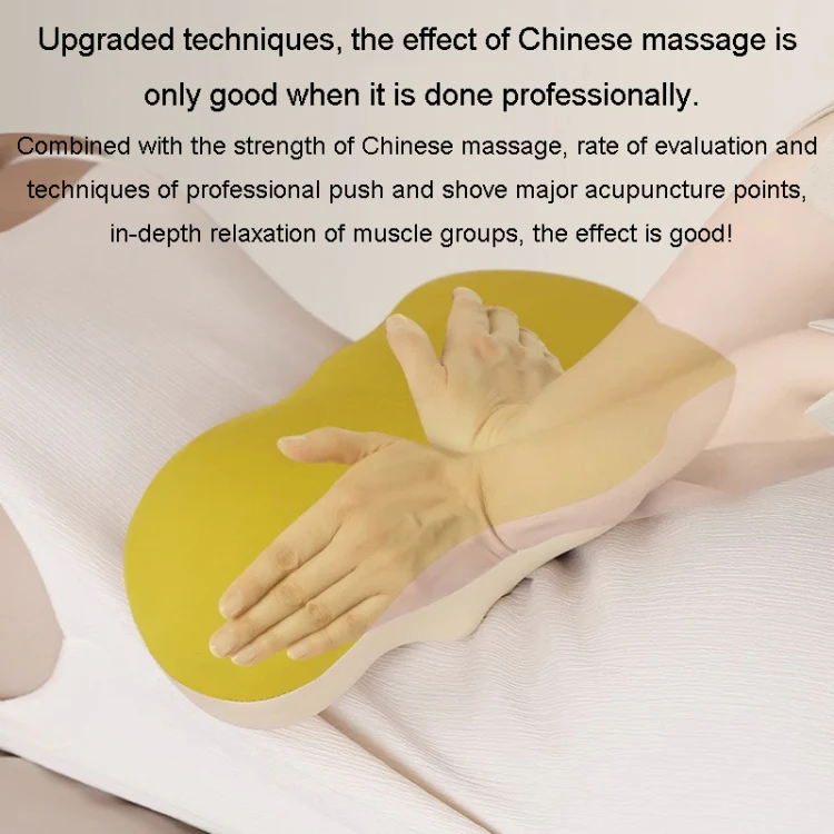 Multi-Function Lumbar Massager Car Cervical Hot Waist Massage Pillow, Specification: Charging Model Gray - Image 7