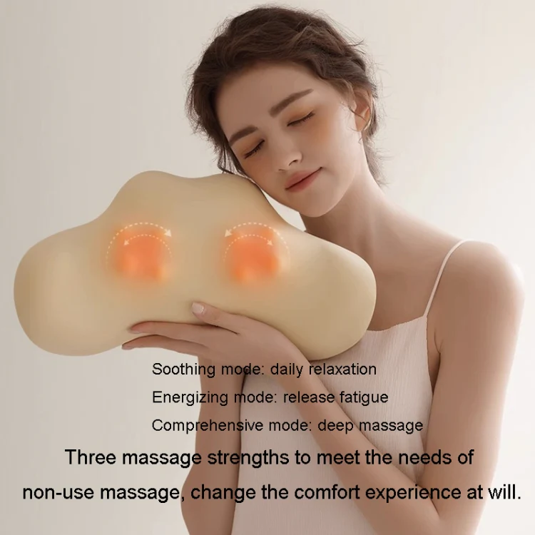 Multi-Function Lumbar Massager Car Cervical Hot Waist Massage Pillow, Specification: Charging Model Gray - Image 9