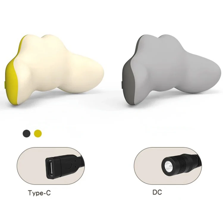 Multi-Function Lumbar Massager Car Cervical Hot Waist Massage Pillow, Specification: Plug-in Model Yellow - Image 2