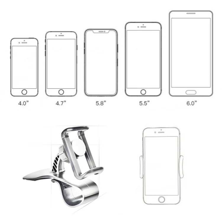 Multi-function Vehicle Navigation Frame Dashboard Car Mount Phone Holder, with Air Outlet - Image 9