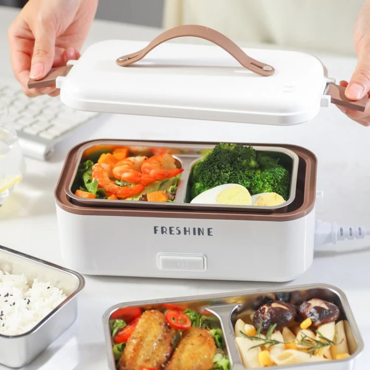 Multi Functional Microwave Oven With Plug-in Electric Cooking Electric Lunch Box, Color:Three Layers Of White(US Plug) - Image 9