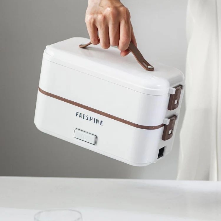 Multi Functional Microwave Oven With Plug-in Electric Cooking Electric Lunch Box, Color:White Single Layer(UK Plug) - Image 5