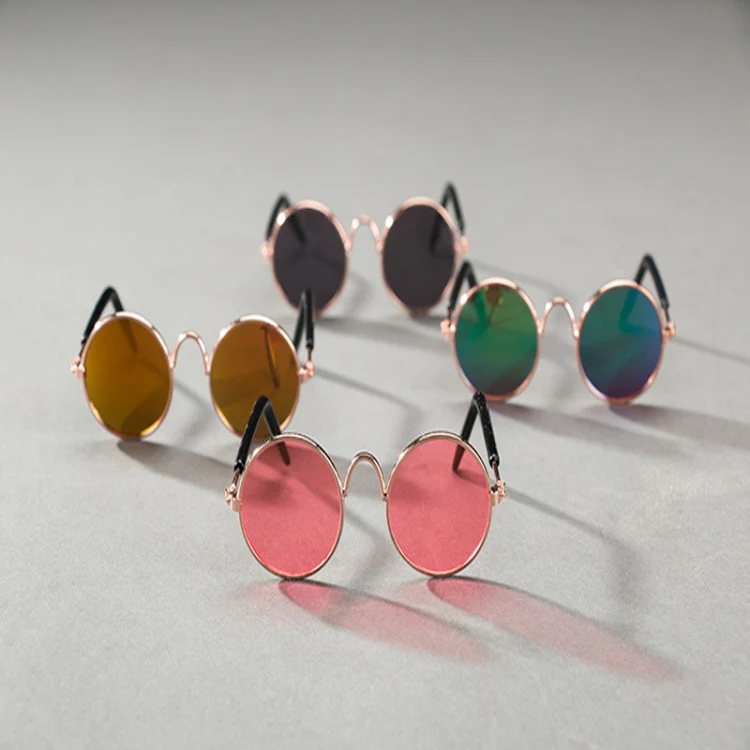 Multicolored Eye-wear Pet Cat Dog Fashion Sunglasses UV Sun Glasses Eye Protection(Pink) - Image 3