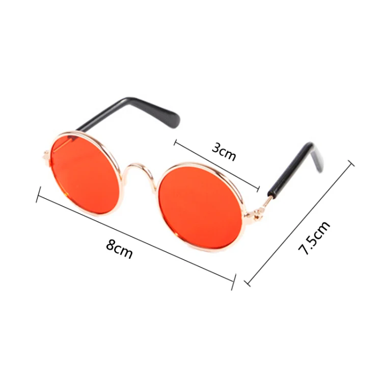 Multicolored Eye-wear Pet Cat Dog Fashion Sunglasses UV Sun Glasses Eye Protection(Pink) - Image 5