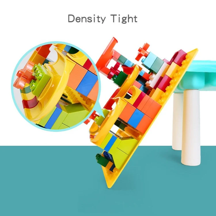 Multifunctional Building Table Learning Toy Puzzle Assembling Toy For Children, Style: 300 Small Blocks - Image 3