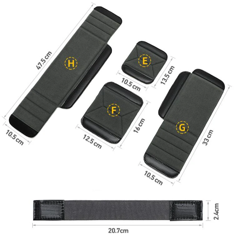 Multifunctional Camera Bag Divider Polyester Lens DIY Liner Separator Pad, Type:Grey 4 - Image 3
