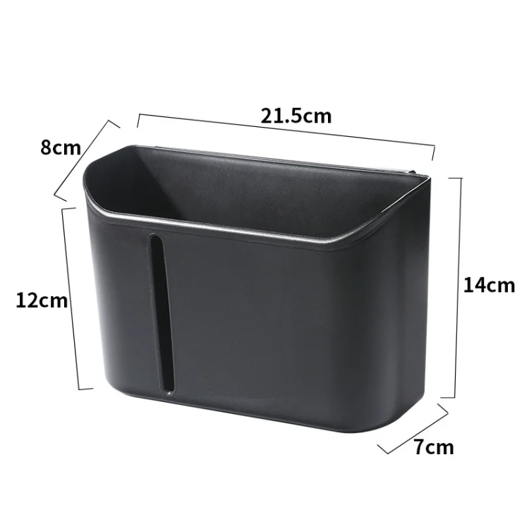 Multifunctional Car Seat Back Storage Box Rear Seat Tissue and Beverage Rack(Black) - Image 2