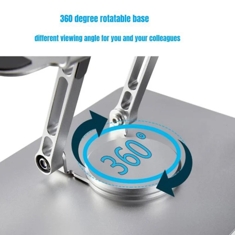 Multifunctional Desktop Foldable Rotating Laptop Cooling Bracket, Spec: SP-086 (Gray) - Image 6
