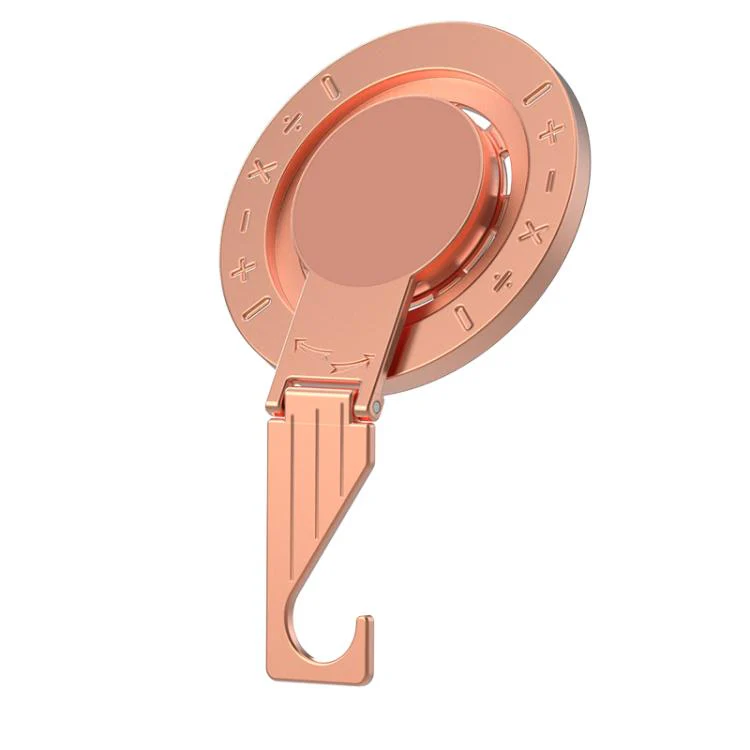 Multifunctional Double-sided Strong Magnetic Phone Holder Desktop Hook(Rose Gold) - Image 2