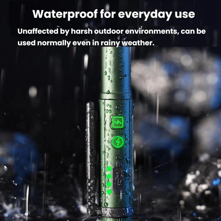 Multifunctional Dual Magnetic Pen Clip Flashlight, Outdoor Portable Inspection Work Pen Light(Grey) - Image 8