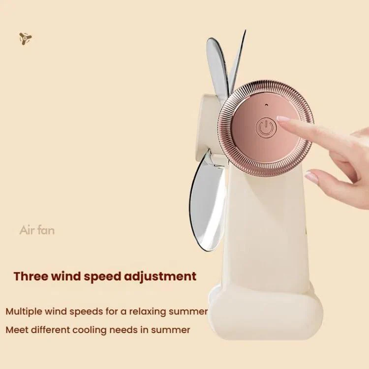 Multifunctional Fan Light Sound Big Wind Power With Light Wall Mounted Long Life Desktop Small Ceiling Fan, Color: Rechargeable Blue - Image 6