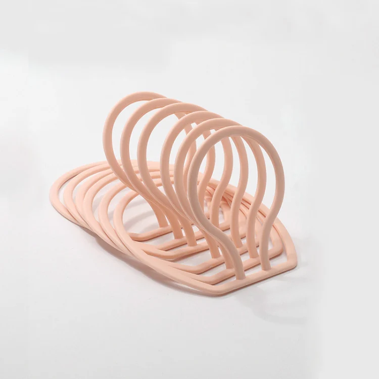 Multifunctional Hat Storage And Drying Rack Behind The Door Dormitory Scarf Bag Hook(6pcs/pack Lotus Root Pink) - Image 2