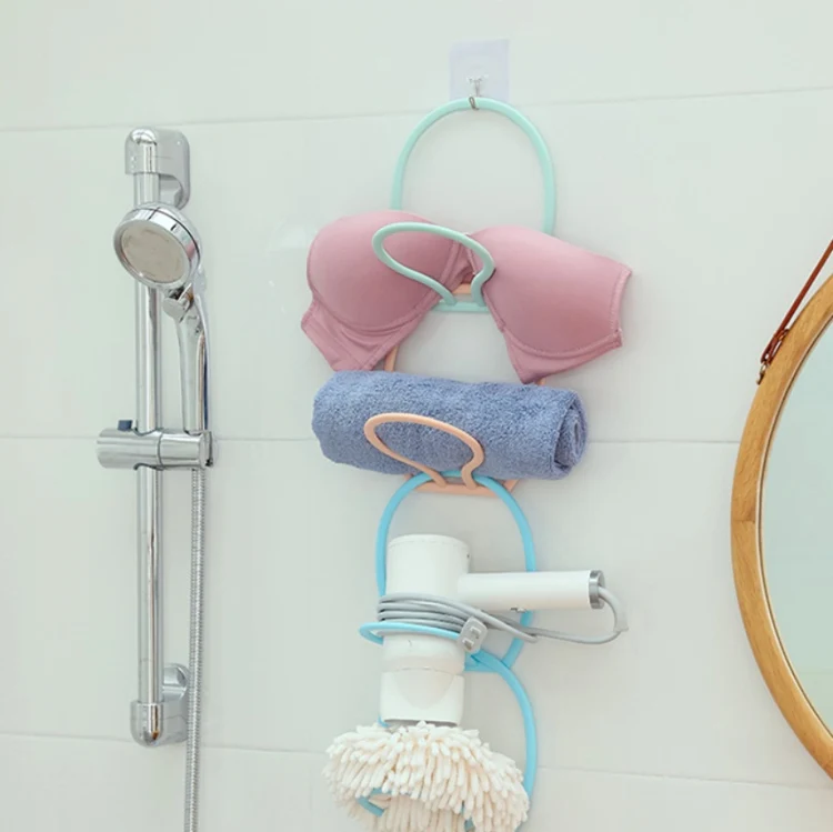 Multifunctional Hat Storage And Drying Rack Behind The Door Dormitory Scarf Bag Hook(6pcs/pack Lotus Root Pink) - Image 7