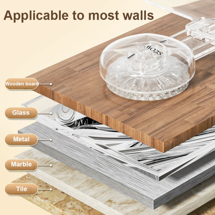 Multifunctional Household Suction Cup Hook Storage Rack Traceless Adhesive Hook(Gray) - Image 7