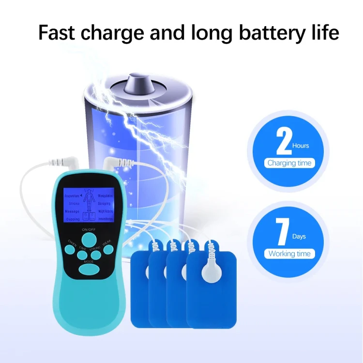 Multifunctional Low Frequency Pulse Meridian Physiotherapy Massage Instrument, Color: Blue Standard - Image 12