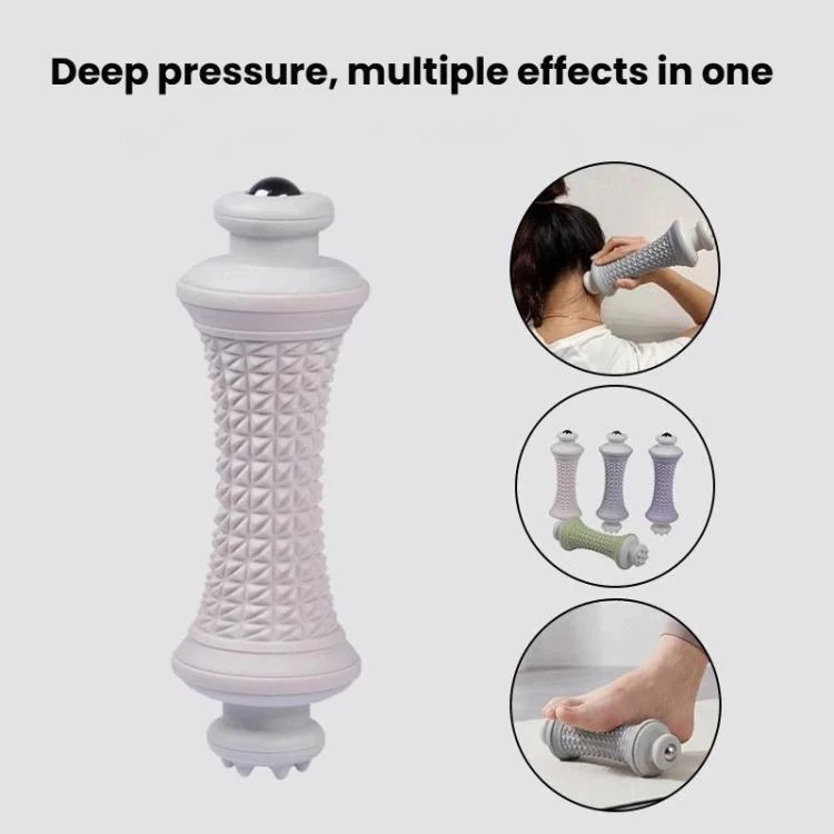 Multifunctional Massage Roller Arch Trainer Yoga Muscle Relaxation Plantar Fascia Roller Foot Massager, Spec: Gray Magnetic Bead - Image 3