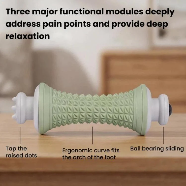 Multifunctional Massage Roller Arch Trainer Yoga Muscle Relaxation Plantar Fascia Roller Foot Massager, Spec: Pink Magnetic Bead - Image 7