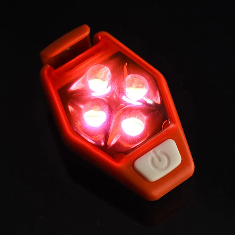 Multifunctional Outdoor Bicycling Running Warning Light Bicycle Taillight LED Back Clip Light(Red) - Image 7