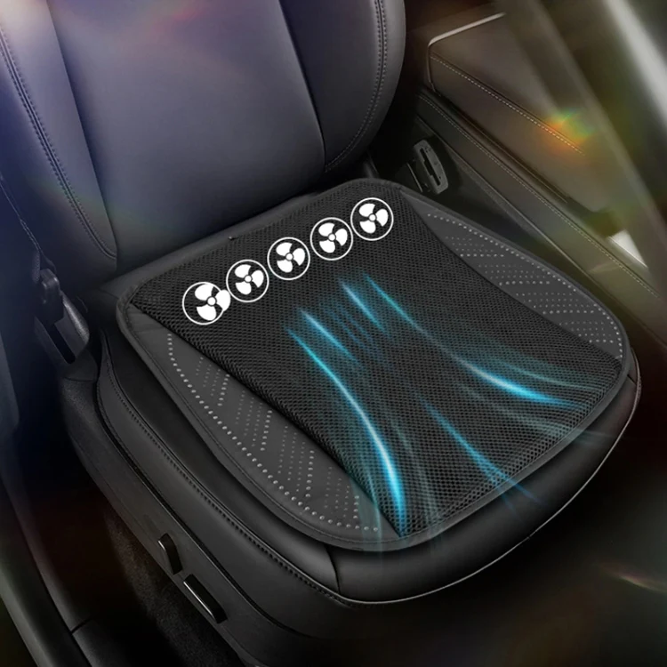 Multifunctional USB Fan Ventilation Heat Dissipation Car Seat Cushion(Black) - Image 10