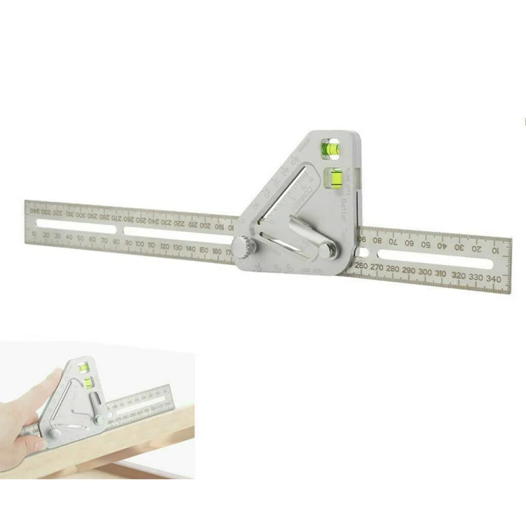 Multifunctional Woodworking Triangle Ruler Measuring Tool - Image 2