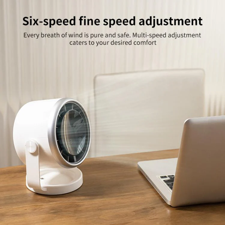 N703 Timed Desktop Air Circulation Electric Fan(White) - Image 3