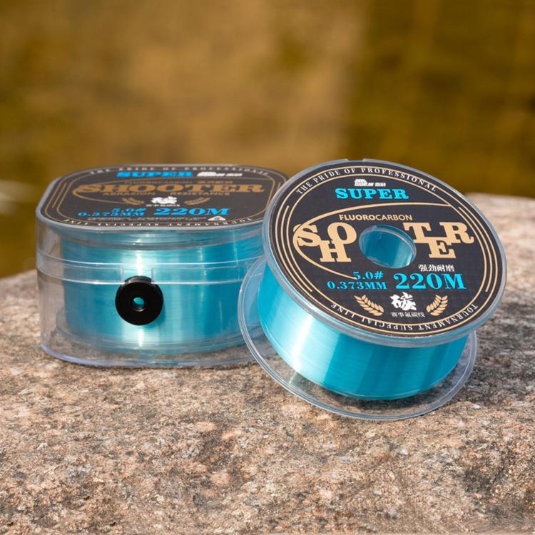 NAIGUAN Fluorocarbon Fishing Line Abrasion Resistant Invisible Carbon Lure Leader Line, Spec: No. 2.5(Transparent) - Image 2