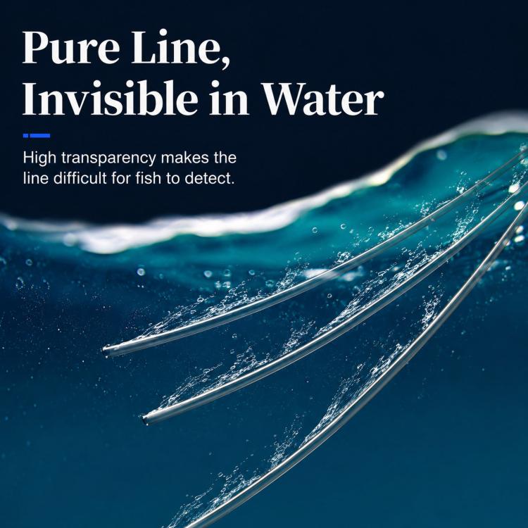 NAIGUAN Fluorocarbon Fishing Line Abrasion Resistant Invisible Carbon Lure Leader Line, Spec: No. 3.0(Transparent) - Image 6