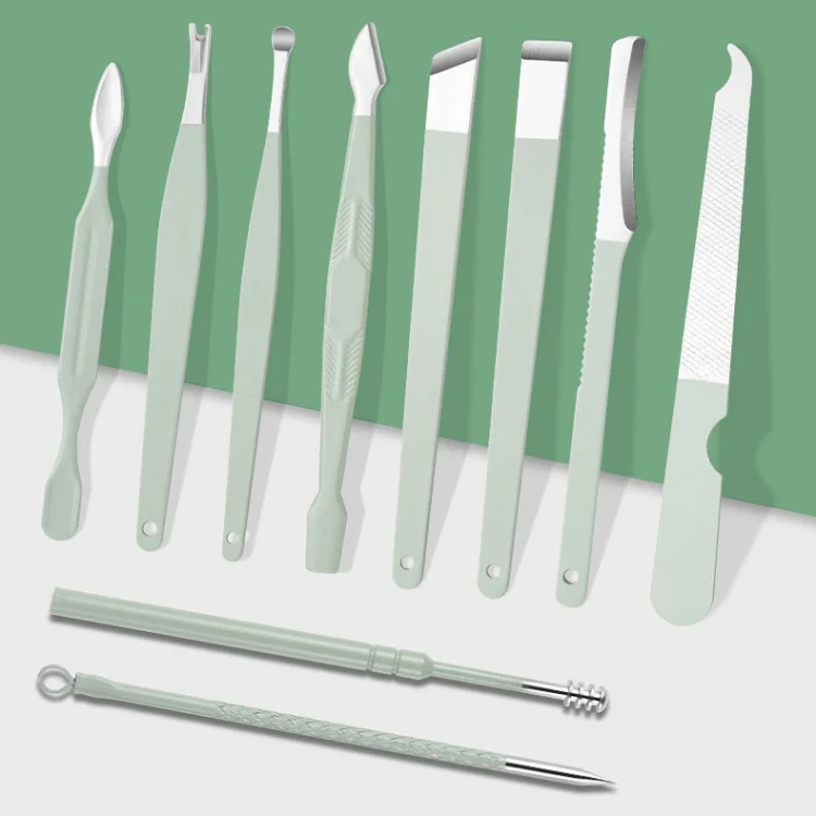Nail Art Tool Set Nail Clippers Dead Skin Scissors Manicure Tool, Specification: 16 In 1 Blue - Image 6