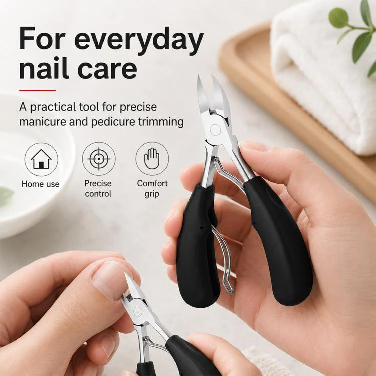 Nail Clipper for Paronychia Stainless Steel Olecranon Nail Nipper(Black) - Image 10