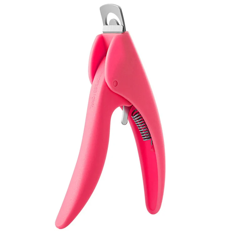 Nail Scissors U-Shaped Scissors DIY French Nail Fake Nail Scissors, Specification: Rose Red