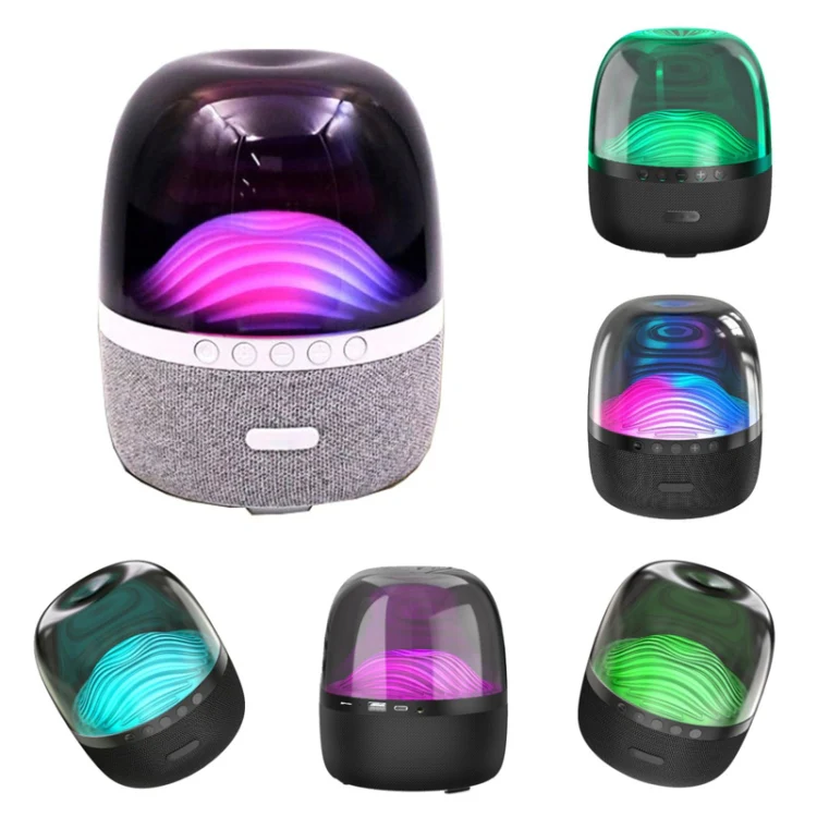 NBY 6680 Colorful Light 6D Stereo Wireless Bluetooth Speaker(White) - Image 2