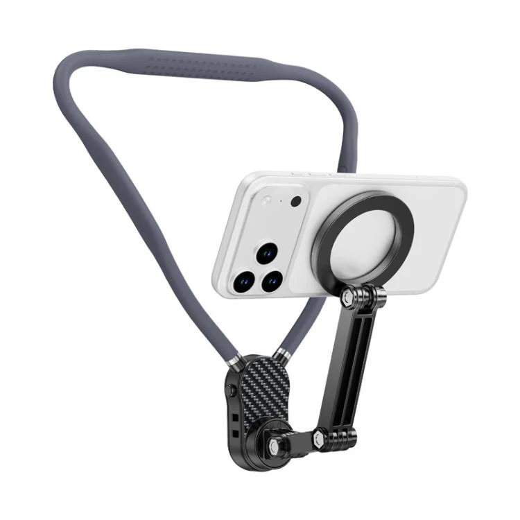 Neck-Worn Phone Mount Cycling First-Person View Chest-Mounted Anti-Shake Shooting, Style: Magnetic