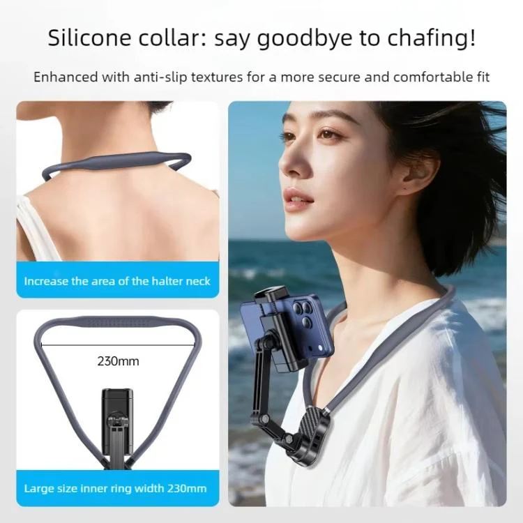 Neck-Worn Phone Mount Cycling First-Person View Chest-Mounted Anti-Shake Shooting, Style: Magnetic - Image 8