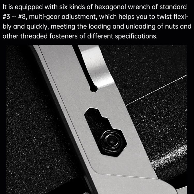 Nextool Silver Blade EDC Tool 14 In 1 Pocket Folding Pliers Screwdriver Wrench Knife With Leather Case(NE20182) - Image 7