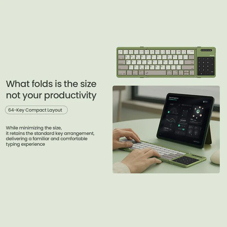 NILLKIN Magic Cube Pocket Wireless Folding Keyboard(Blue) - Image 11