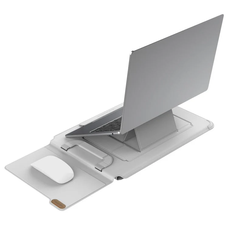 NILLKIN Versatile Pro Multi-functional Laptop Sleeve with Holder and Mouse Pad, Size:16.2 inch(Grey) - Image 4