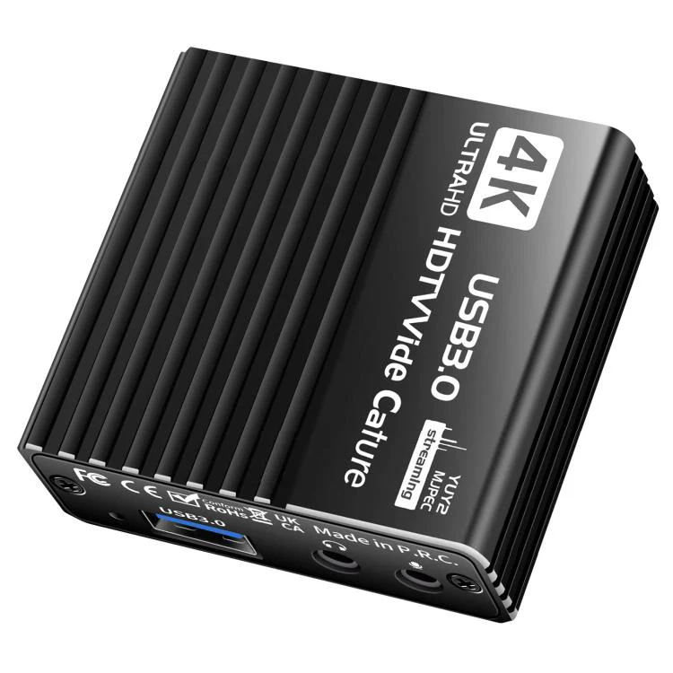 NK-H41 USB 3.0 HDMI 4Kp30 HD Video Capture Card Device(Black)