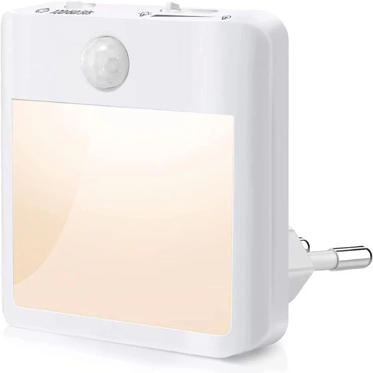 NL2101 Motion Sensor LED Night Light AC Plug Dimming Sleep Lights,Spec: Warm White UK Plug - Image 2