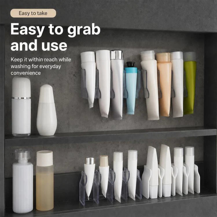 No-drill Wall Mounted Facial Cleanser Holder(Transparent) - Image 4