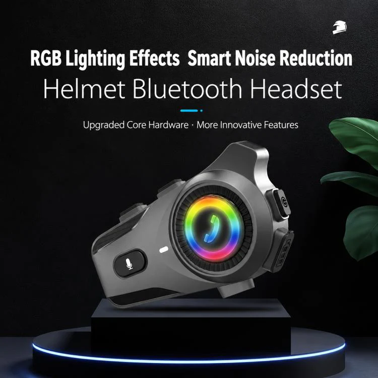 Noise Reduction Motorcycle Helmet Waterproof Wireless Bluetooth Earphone(Black) - Image 2