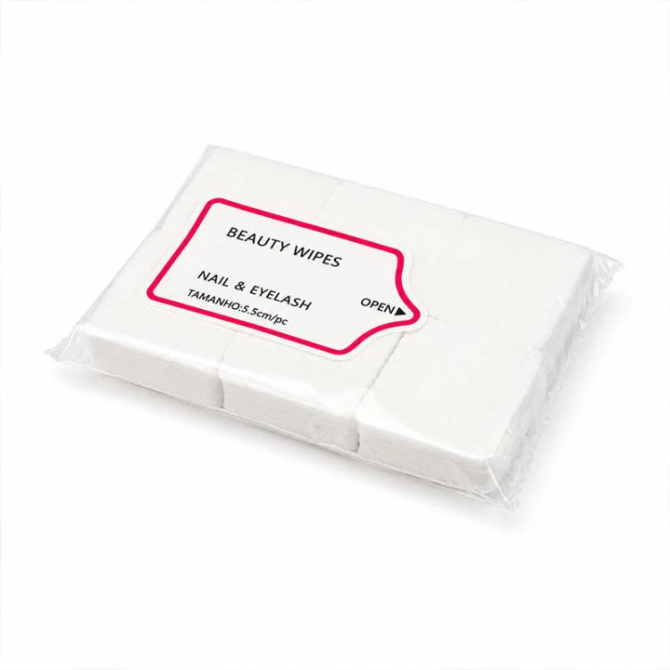 Non Woven Manicure Cleaning Pads Disposable Nail Polish Remover Pads(White)