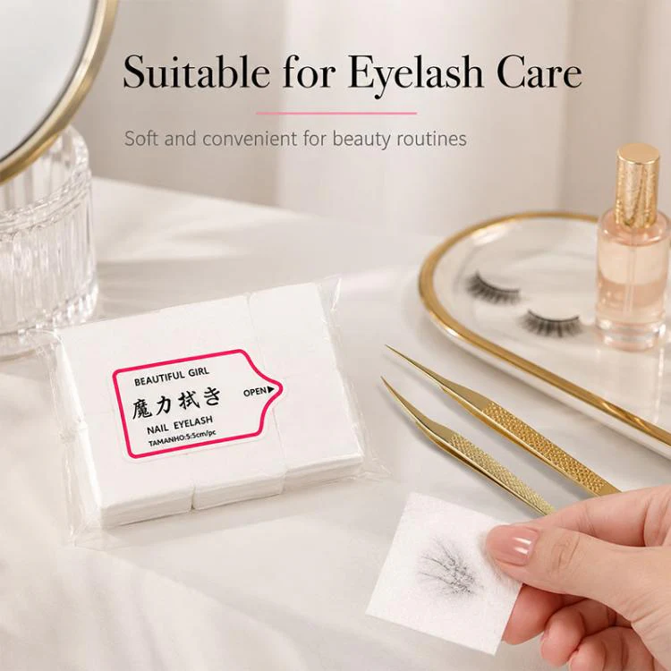 Non Woven Manicure Cleaning Pads Disposable Nail Polish Remover Pads(White) - Image 6